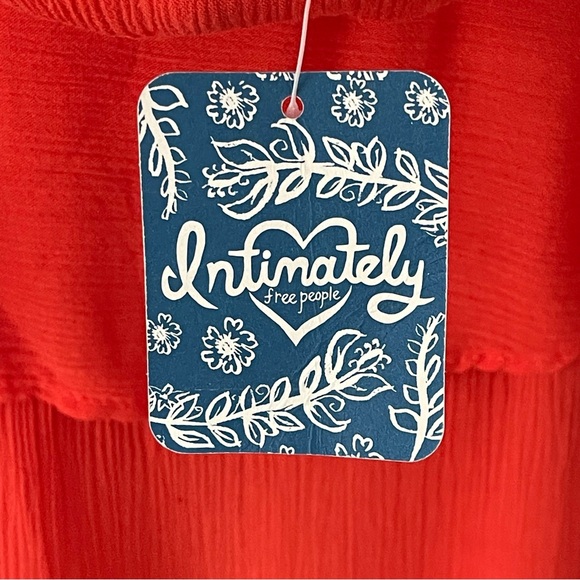 Free People Cascades Ruffle Cami in Fire Size S Fairy Fairycore - Picture 5 of 10